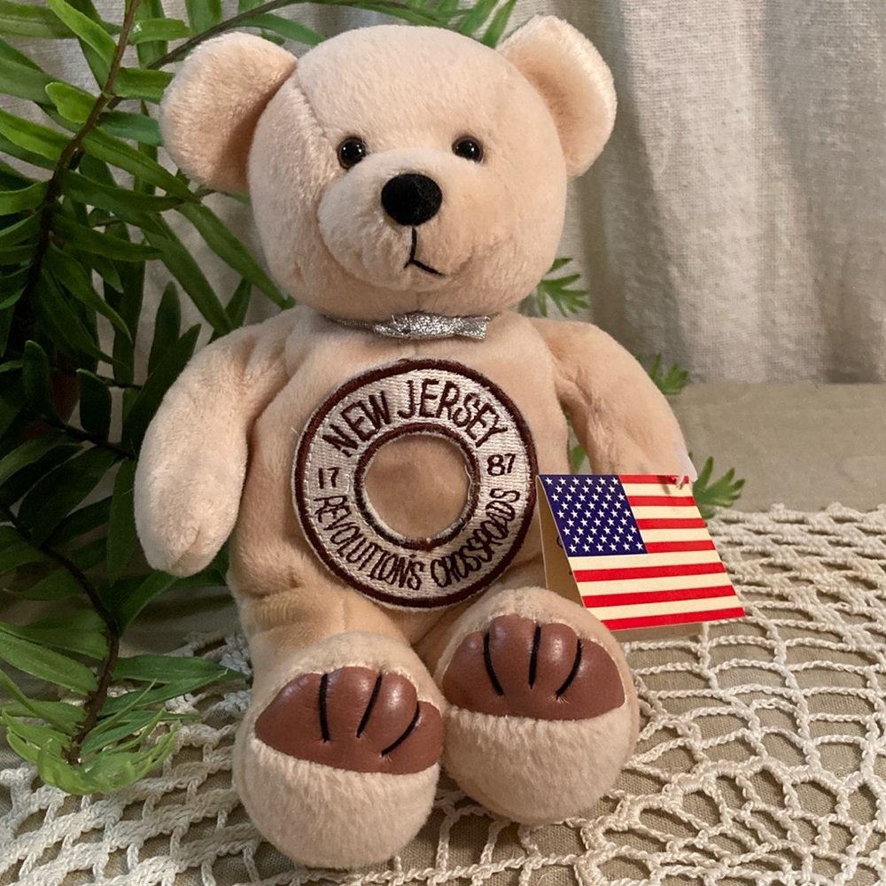 Vintage New Jersey Statehood Quarter Bear Y2K With Tags